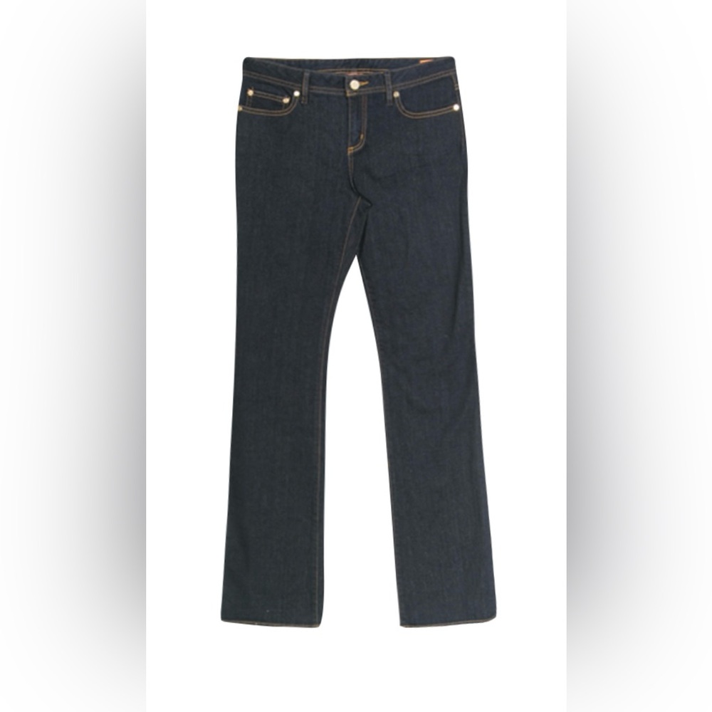 TORY BURCH  Women’s TORY CLASSIC Dark Blue  Low-Rise  Straight Leg Jeans Size 27